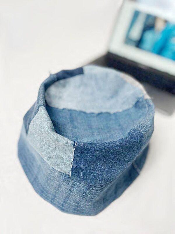 Patchwork Denim Bucket Hat